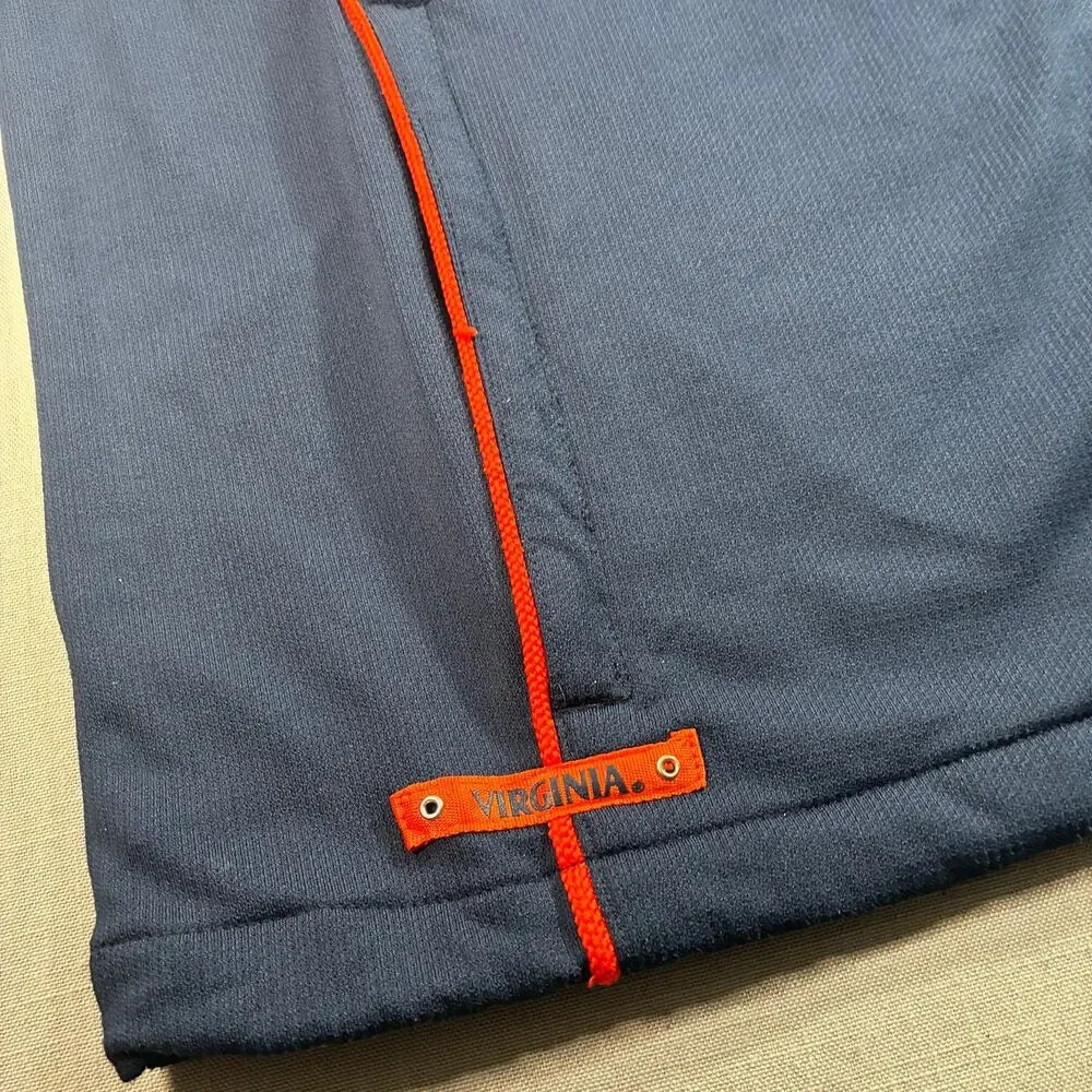 Vintage Nike Team Virginia Cavaliers Full Zip Jacket Mens XL Blue Embroidered
